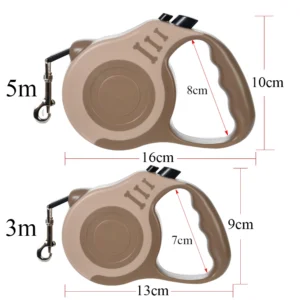 3m 5m Dog Leash Strong Nylon Puppy Lead For Small Medium Large Dogs Cats Automatic Retractable Durable Yorkshire Pet Supplies