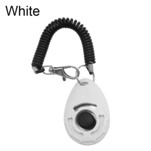 Dog Training Clicker Pet Cat Dog Click Trainer Use for Cat Puppy Birds Horses Aid Adjustable Wrist Strap Sound Key Chain