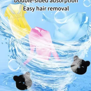 2 /4 Sets Of Household Pet Hair Remover, Machine Washed Bear Sticky Sponge, Reusable, Suitable For Washing Machine, Dryer, Black