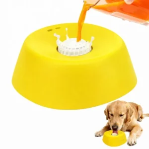 Anti-Choking Slow Feeder Dog Bowl Non-Slip 3/4 Cup - Lick Toy for Liquid Treats Bone Broth Yogurt