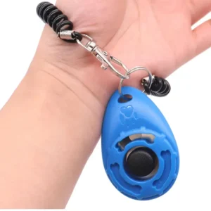 Dog Training Clicker Pet Cat Dog Click Trainer Use for Cat Puppy Birds Horses Aid Adjustable Wrist Strap Sound Key Chain