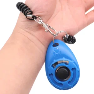 Dog Training Clicker Pet Cat Dog Click Trainer Use for Cat Puppy Birds Horses Aid Adjustable Wrist Strap Sound Key Chain