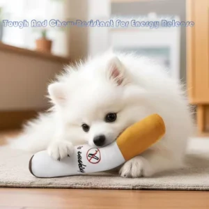 Plush Pet Chew Toys Bite Resistant Simulated Scallion Bell Sounding Teeth Cleaning Interactive Playing Supplies For Dog Cat