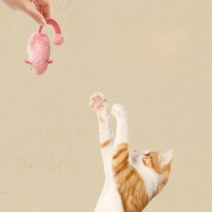 Interactive Plush Mouse Cat Toys Simulation Mice Kitten Self-Playing Plush Toys Indoor Pet Cats Chew Toy