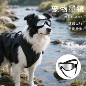 Dog Sunglasses Soft Adjustable UV Protection Pet Goggles Easy Wear Puppy Glasses For Small Medium Breed Outdoor Riding Driving
