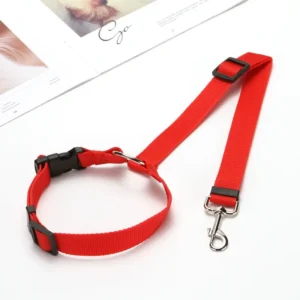 Car Dog Safety Belt Pet Leash Adjustable Durable Nylon Strap For Small Medium Dogs Anti Shock Vehicle Travel Seat Belt Lead