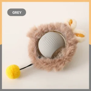 Smart Cat Toys Automatic Rolling Ball Fake Tail Rechargeable Electric Pet Interactive Toy Dog Cat Training Imitate Mouse Tail